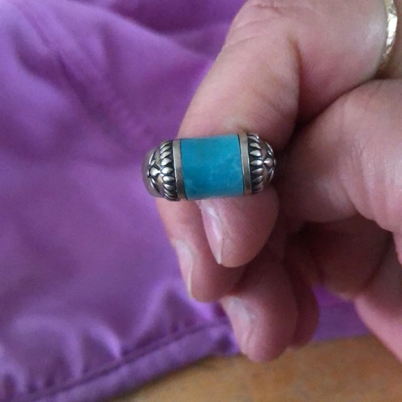 Sterling silver turquoise ring - Picture 2 of 3